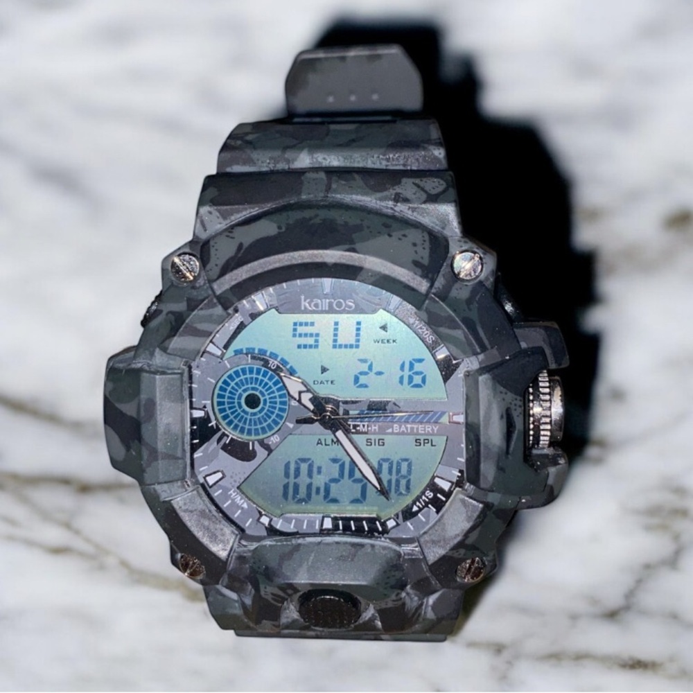 Kairos Men’s Digital/Analog Watch Camo